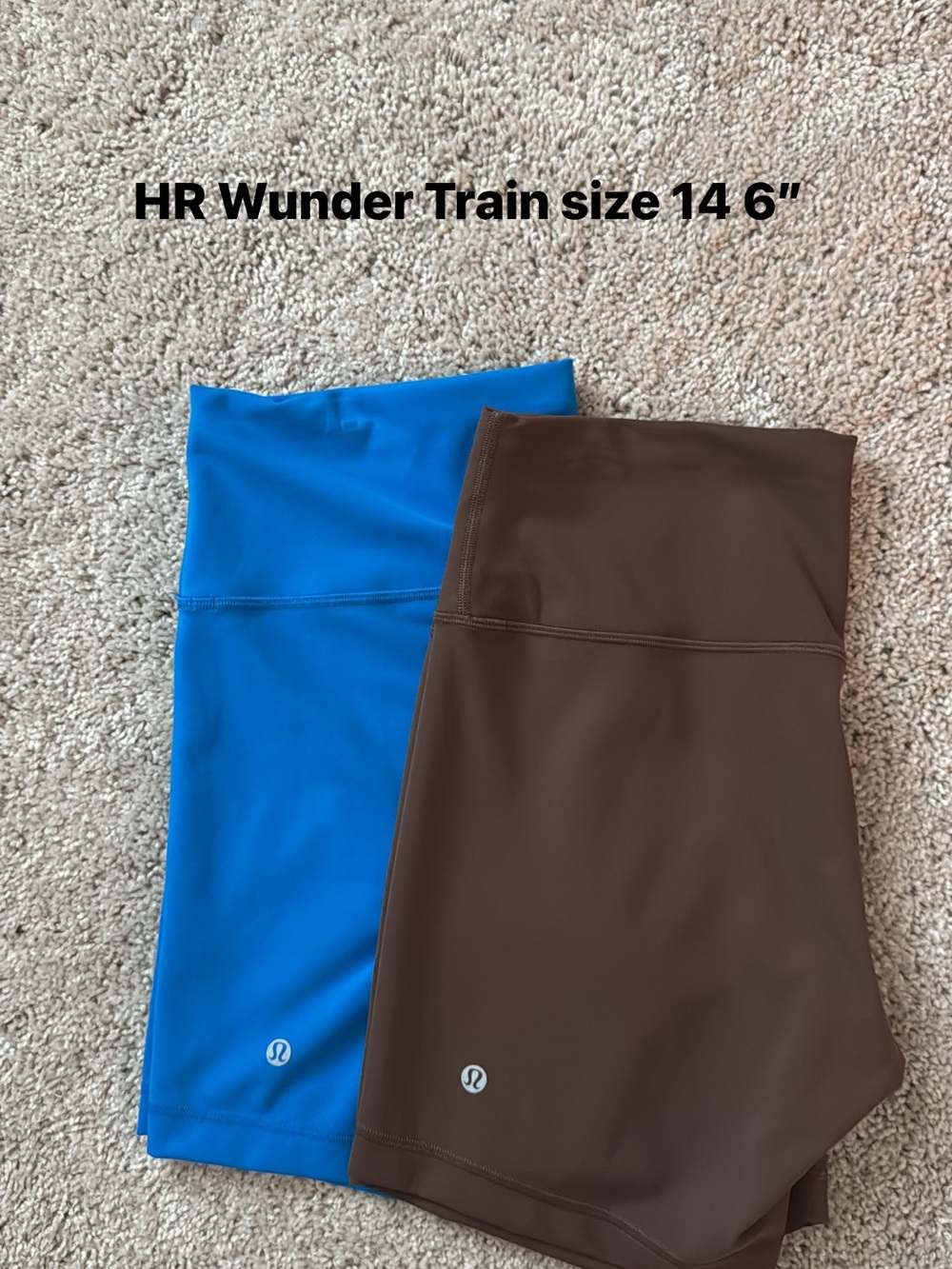 Lululemon 🍋 HR Wunder Train shorts size 14 6”